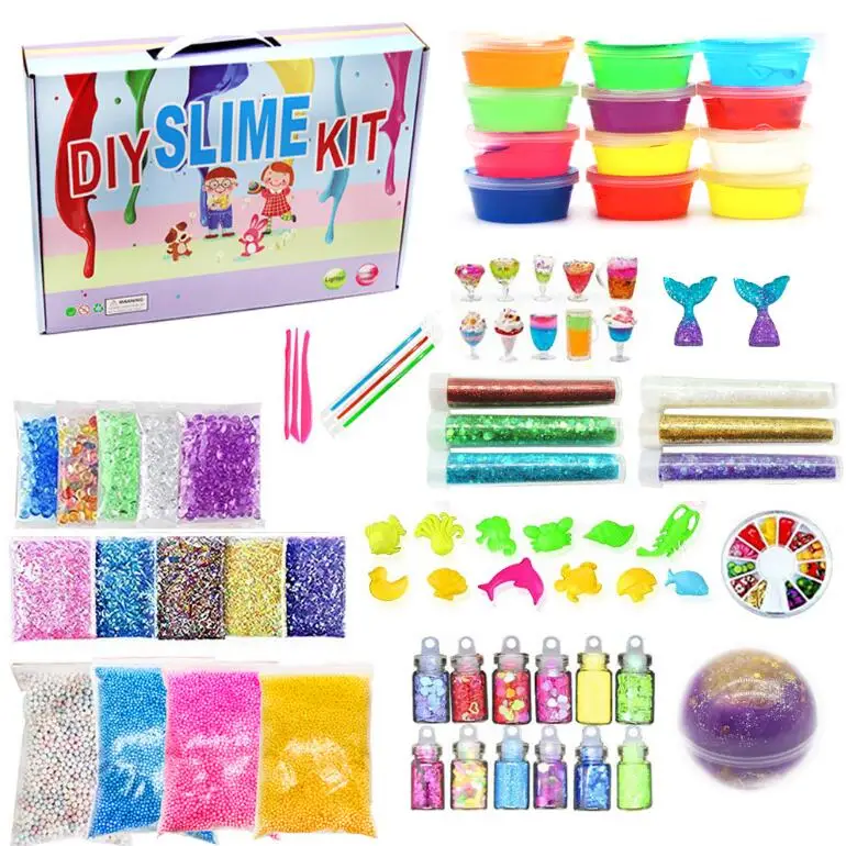 Zqx128 Diy Slime Set Kids Toys Child Education Toy Slime Kit For Kid ...