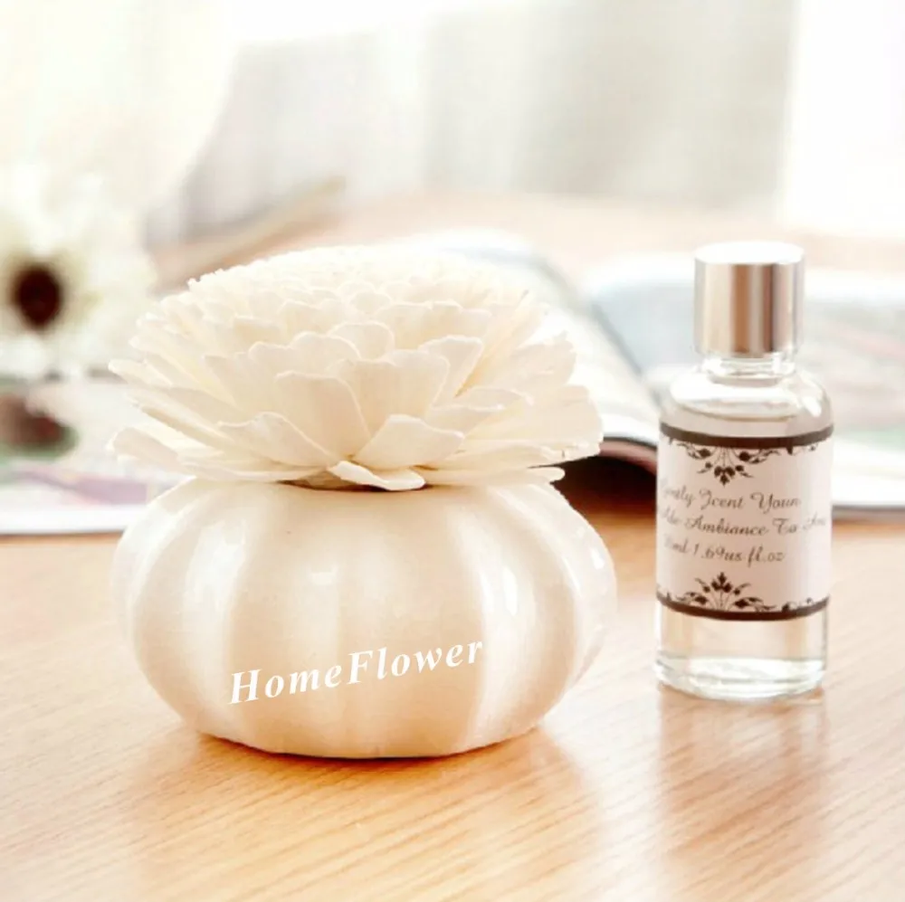 30ml Home Decoration Aroma Clay Ceramic Flower Fragrance Diffuser Buy