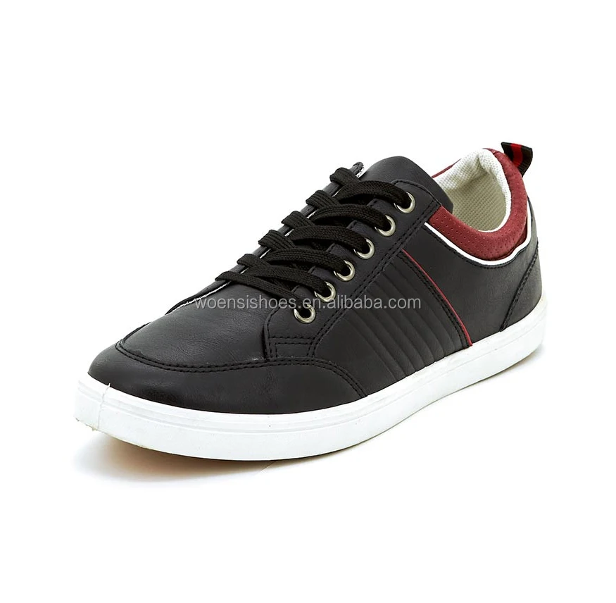 latest customized black lace up oem shoes sneakers casual men shoes sneakers