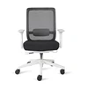 white office chair boss executive chair ergonomic stuff used for computer and working