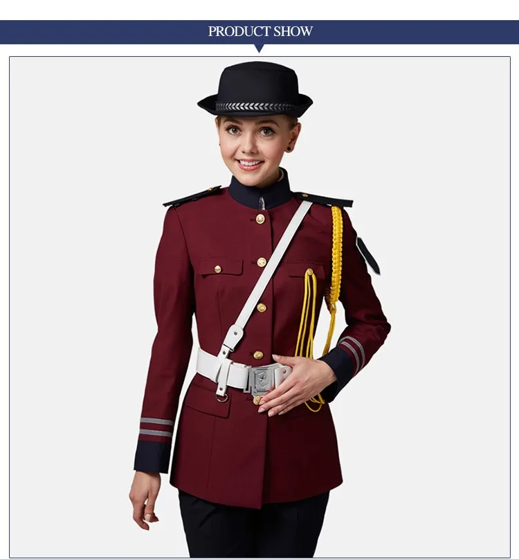 Uniform For Security Guards Red Color For Women Security Jackets