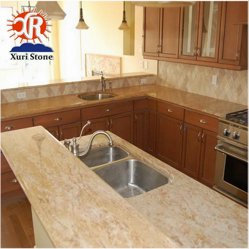 Kashmir Gold Granite Bullnose Yellow Very Good Kitchen Countertop