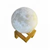 3D printing Moon Lamp remote control table lamps with size 8cm to 20cm built-in lithium battery patting 7colors change