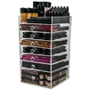 Wholesale Custom 7 Tier Cutie Cube Clear Acrylic Makeup Organizer Box w/ Flip Top Storage Large 7 Drawer Storage