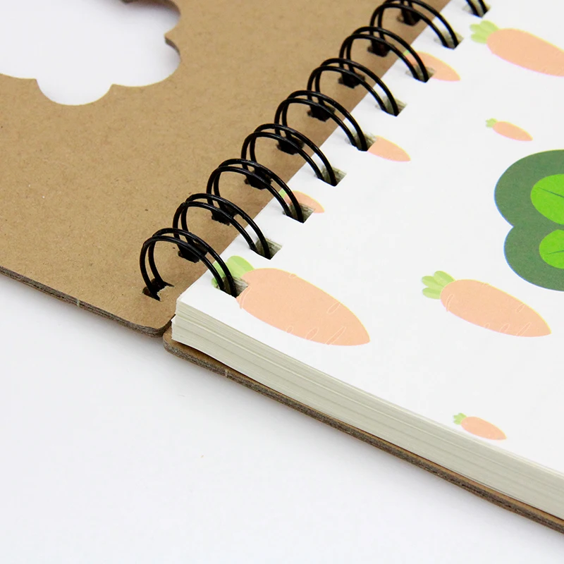 Color Optional Customized Small Cute Topspiral Notebook For Kids Girls