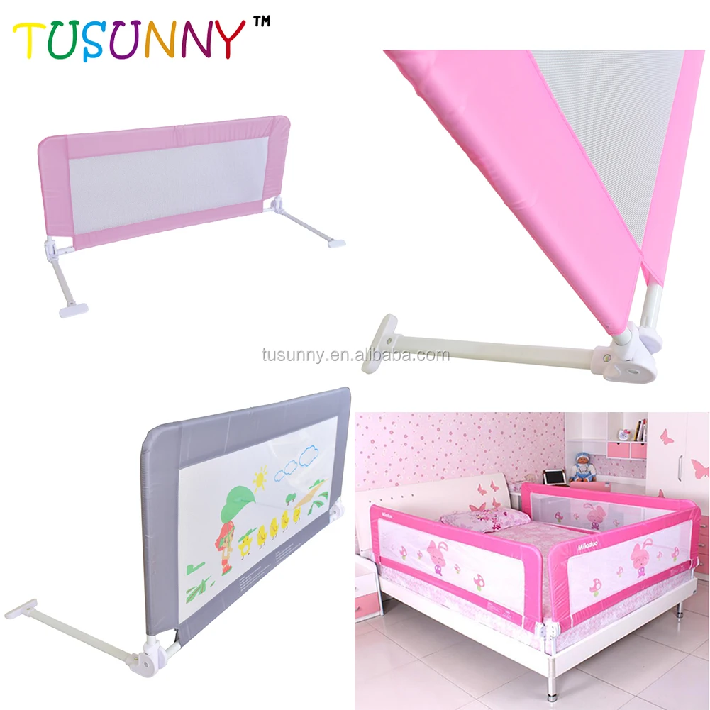 Folding Plastic Bed Rail For Kids Sleeping Safety Plastic Bed Fence