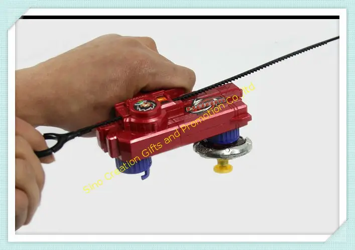 Free Shipping Beyblade Double Tops New Launcher For Beyblade Metal Fusion Spinning Top Toys Red Blue