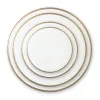 Best Selling Customized Logo Unique Bone China Dinnerware Sets Gold Charger Plates For Banquet And Restaurant