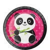 Funny Fiber Disposable Paper Of Plate With Bear Awards Printing For Kids' Party