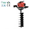 One man operation 2-stroke gasoline ice auger with ice bit