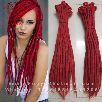 Red Dendy Dreadlock Faux locs crochet hair