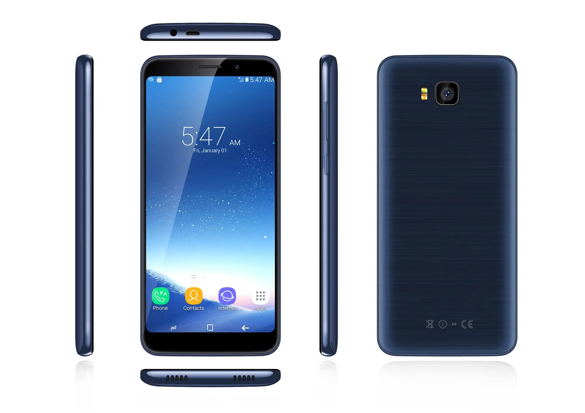 Original 4g Slim Android 8.1 Fingerprint Support Mobile Phone Ram/rom 1 ...