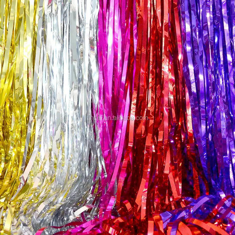 fun express metallic 3 ft x 8 ft. gold foil fringe curtains door fun express metallic 3 ft x 8 ft. gold foil fringe curtains door