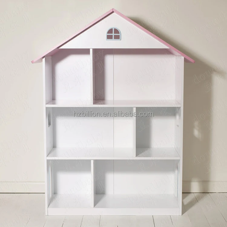 wood dollhouse bookcase