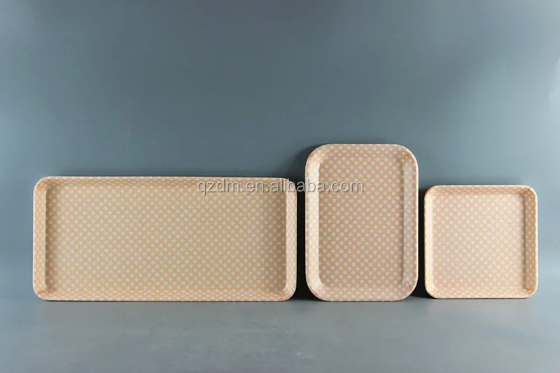 2016 Popular Design Melamine Rectangular Trays
