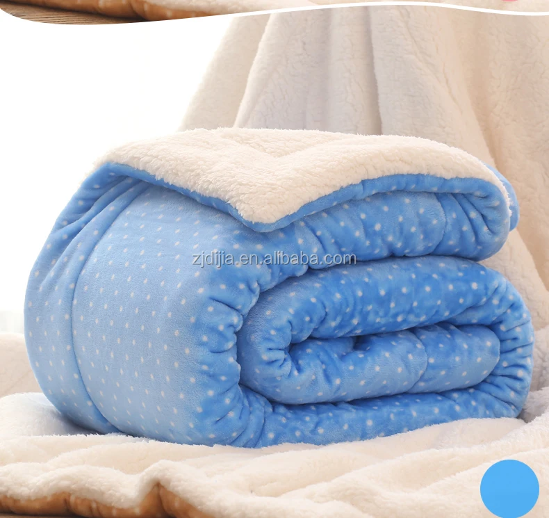 100 Polyester Super Soft Printing Fleece Warming Blanket For Winter