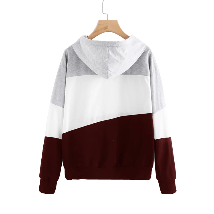 2018 Cut And Sew Color Combination Sweatshirt Hoodie - Buy Color ...