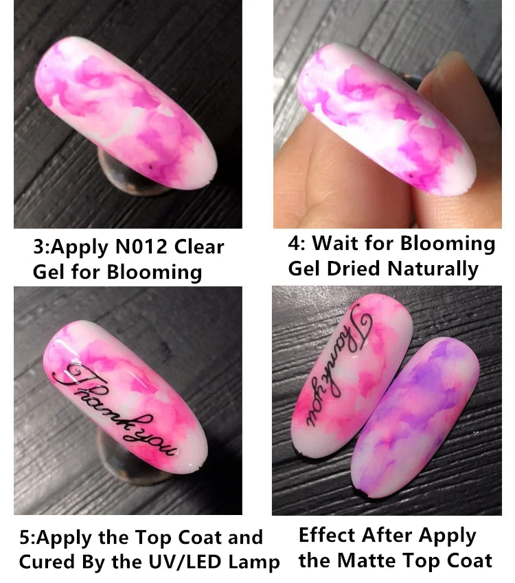 12pcs/lot 15ml Watercolor Nail Art Paint Ink Nail Polish Gel For