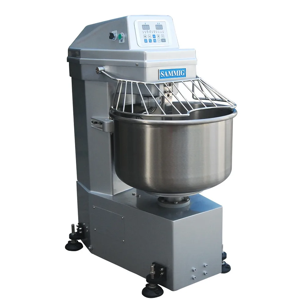 Commercial 9000w Powerful Heavy Duty Mixer with Double Dough of Bakery  Equipment 300kg 130kg Chapati Dough Mixer Sale In Bulk