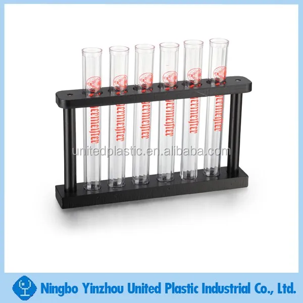 25ml Alcoholic Shots Plastic Test Tube With Wooden Holder Buy Alcohol Test Tube,Tube Shots