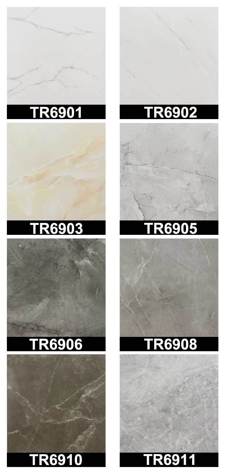 600*600mm Carrara White archaized porcelain brick rustic designed flooring ceramic rustic marble tile