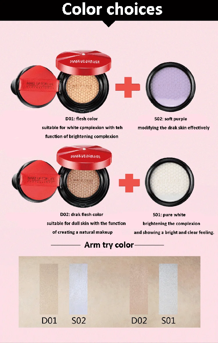 Private Label Makeup Cosmetics Air Cushion Foundation Buy Cushion