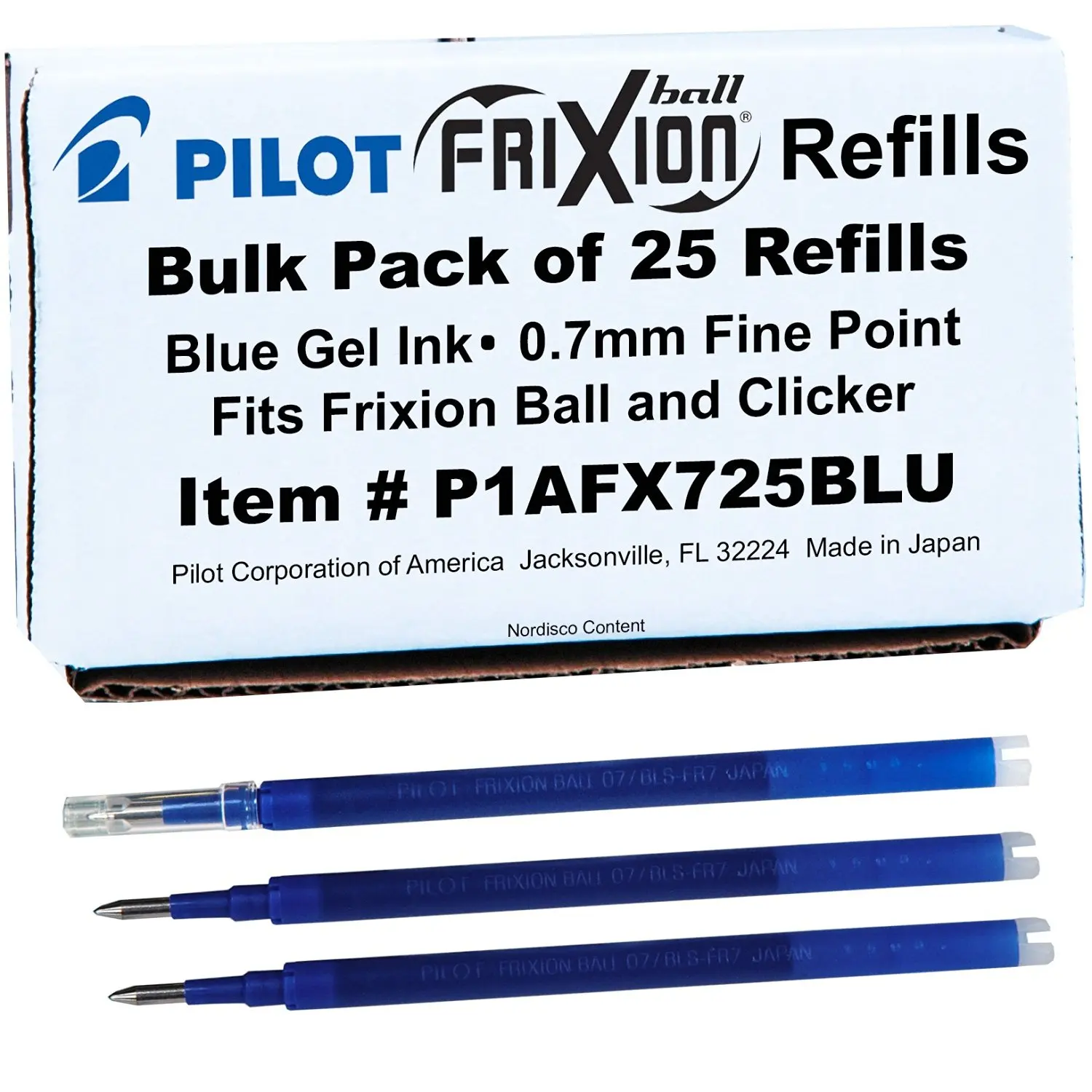 Buy Pilot Frixion Pen Refills P1afx725blu Bulk Pack Of 25 0 7mm Fine Blue Gel Ink In Cheap Price On Alibaba Com