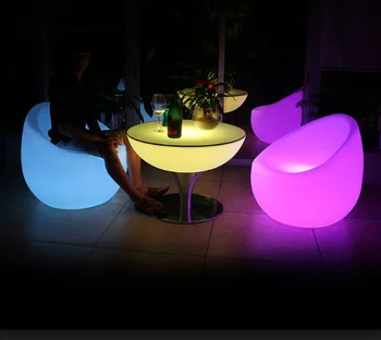 illuminated cocktail tables