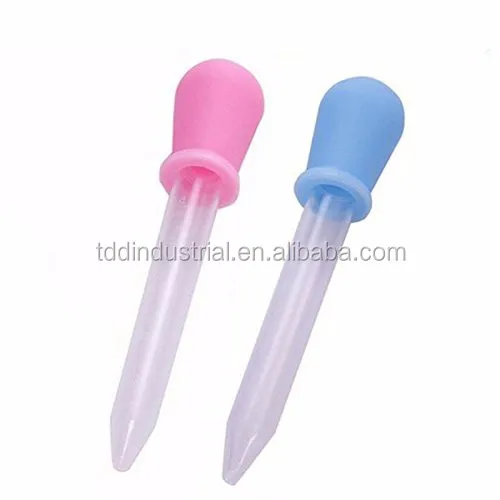 Infant Baby Dropper Type Medicine Clear Plastic 5ml Pipette Liquid