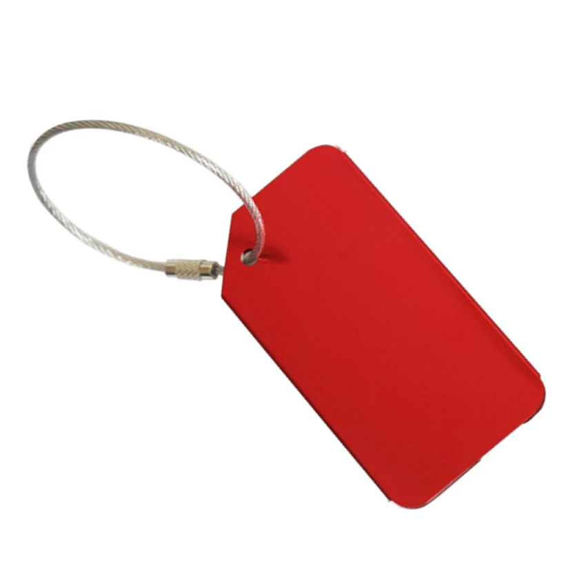 Promo colorful printed aluminum metal Luggage Tag