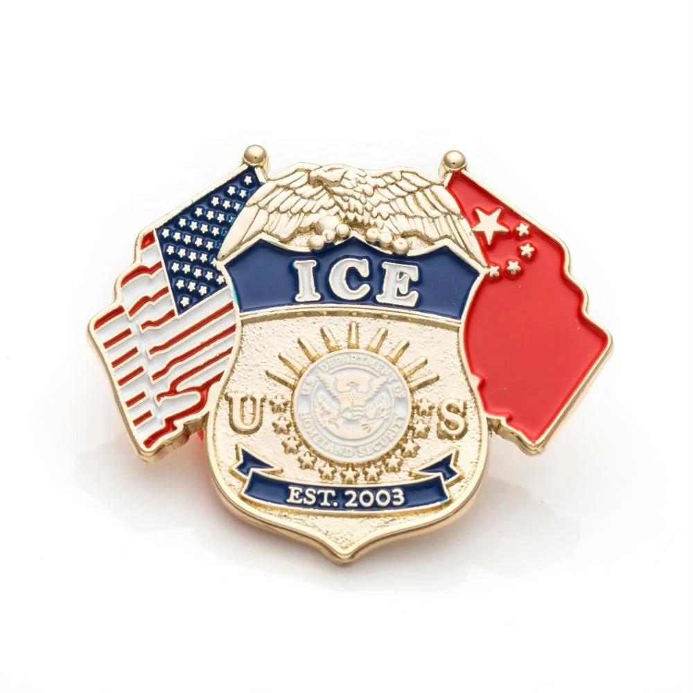 custom animal cartoon cute glitter rainbow rose gold hard 3d enamel pin