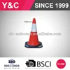 100cm colored triangle used traffic cone