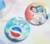 Pepsi Round Tinplate Button / name corporate logos