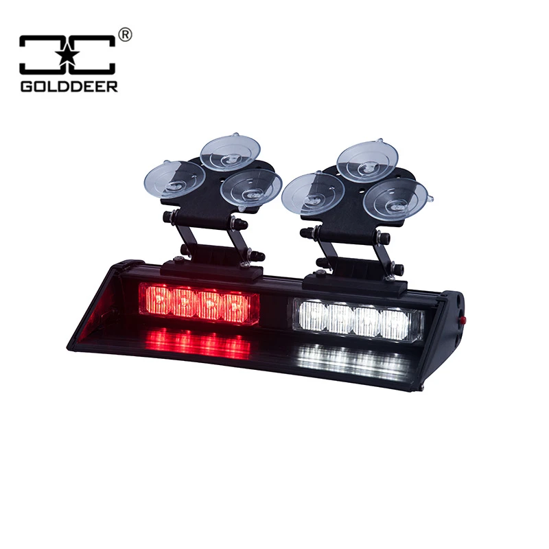 12v Police Led Strobe Visor Dash Light With Suction Cup Buy Police