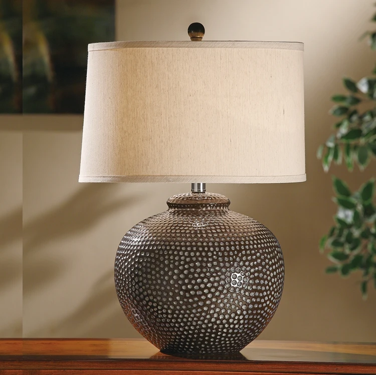 Living Room Decorative Bedside Chinese Luxury Hammered Ceramic Table