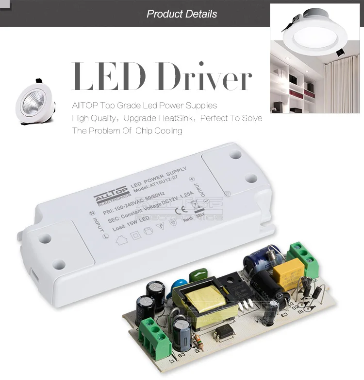 High efficiency dimming 18w 300mA led power supply