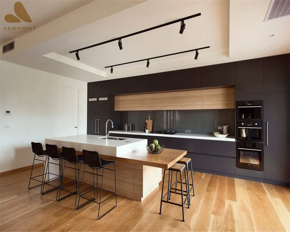 2018 Hangzhou Vermonhouse High Gloss Kitchen Cabinet Designs Modern