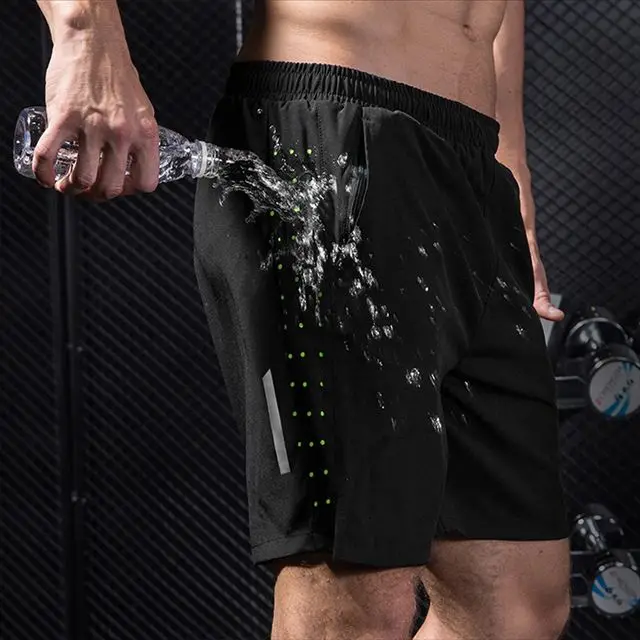 Four Way Elastic Water Repellent Running Shorts For Men Buy Water