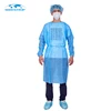 CE/ISO 13485 Approved Knitted Cuffs Disposable Isolation Gown with Good Quality