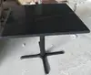 2 Person Black Solid Surface Round Dining Table for Restaurant,solid surface restaurant Dining Set Dinner Table with Chairs