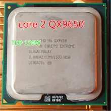 Quad QX9650 CPU works on LGA 775 socket Core 2 Q9650 cpu (3.0GHz /12MB /FSB 1333 ) Beyond the xeon e5450 x5460 free gift sent