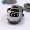 gun black 2 holes special design Rope End Metal spring Cord Lock Stopper for coat