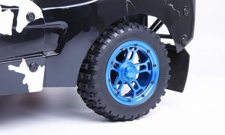 Jantes RC 1/5 En Aluminium CNC Argenté - Lot De 4 - Compatibles HPI Baja 5B, Rovan, KM 2.0