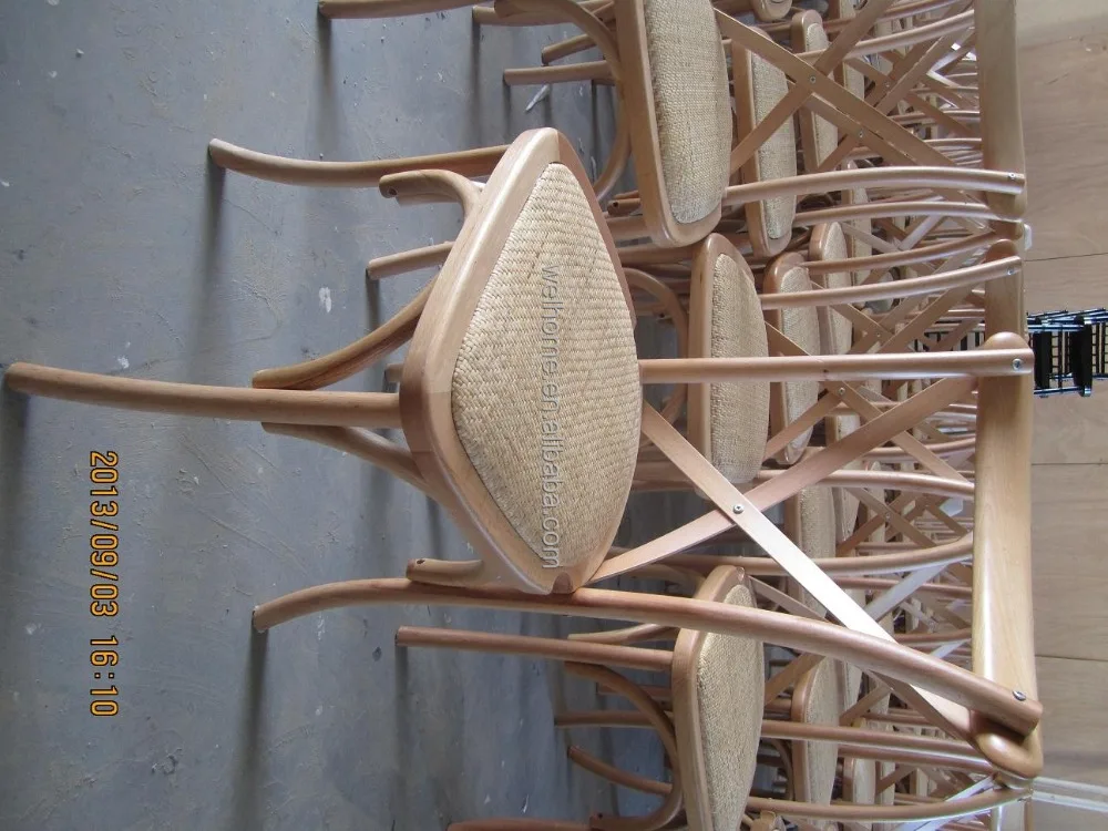 Vintage roble/haya/cross back chair comedor de madera de abedul, x ...