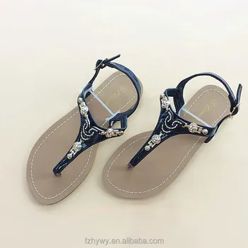 Indian Beautiful Girl Photo Beach Sandals Girls Flat Sandals Womens