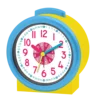 yellow pretty plastic learn clock for kid silent table clock wecker BM11201