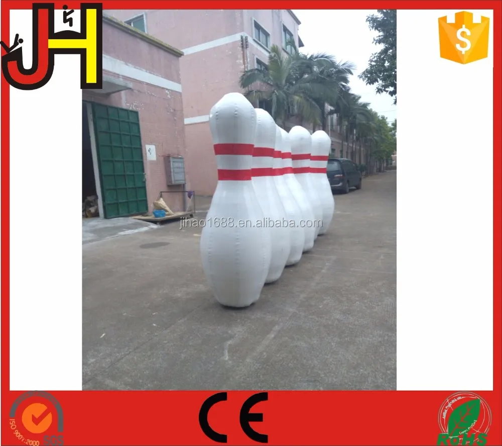 Jumbo Inflatable Bowling Pin Set Inflatable Bowling Pins Alley Game ...