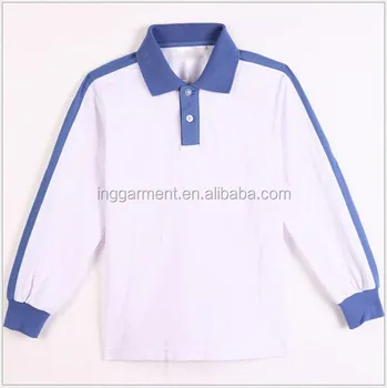 long sleeve polo shirt school uniform