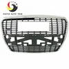 For audi A6 2005-2006 Front Bumper mesh Grille Chrome Black Grill