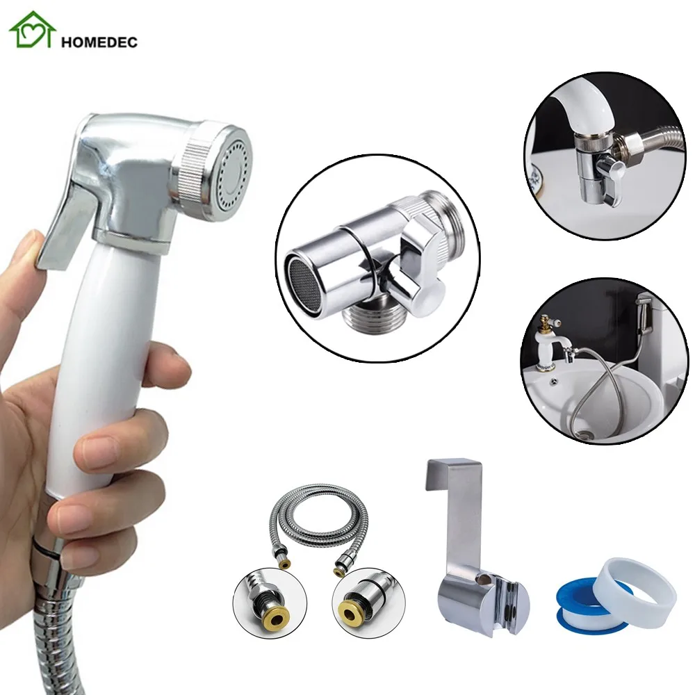 Homedec Faucet Sink Bidet Set,Toilet Faucet Diaper Sprayer With